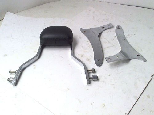 14 inch chrome backrest and brackets with brackets