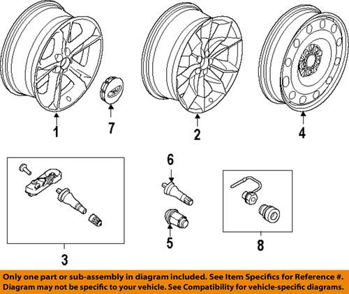 Ford oem bb5z1007c wheel-wheel, alloy