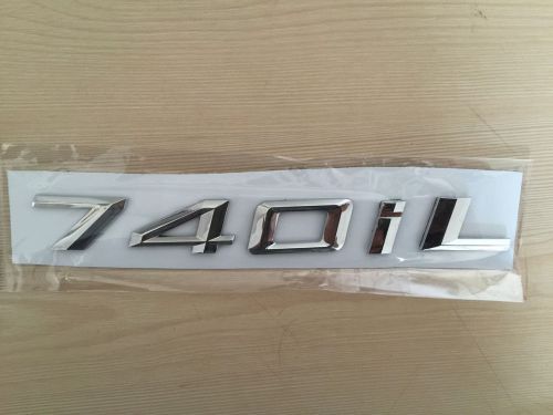 Bmw 740 il rear trunk lid chrome emblem