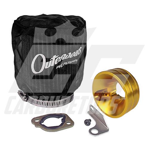 Gx200 clone predator 6.5hp go kart mini bike air filter w/outerwear adaptor kit