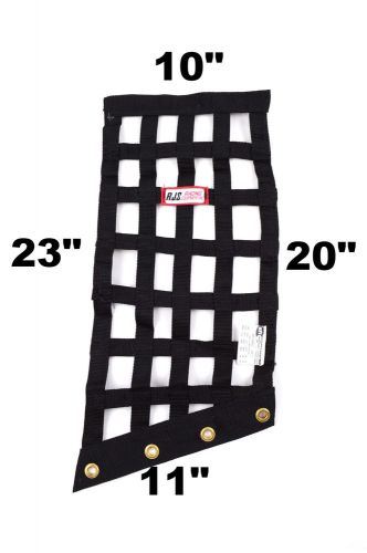 Rjs racing sfi 27.1  black ribbon angle window net 10 x 20 x 11 x 23