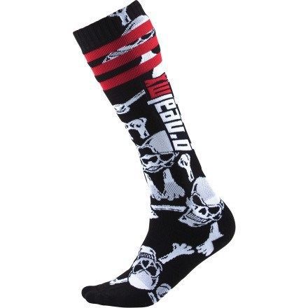 O&#039;neal oneal pro motocross mx bmx socks &#034;crossbones&#034; adult knee high