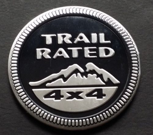 Hot 2pcs trail rated 4x4 nameplate emblem sticker jeep wrangler grand cherokee