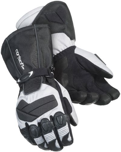 Cortech cascade 2.1 snow snowmobile gloves (silver/black) s (small)