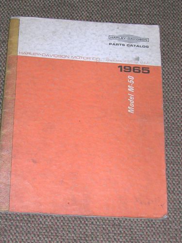 Harley davidson model-50 parts catalog 1965 genuine