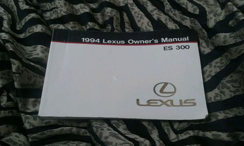 1994 lexus es300 owners manual