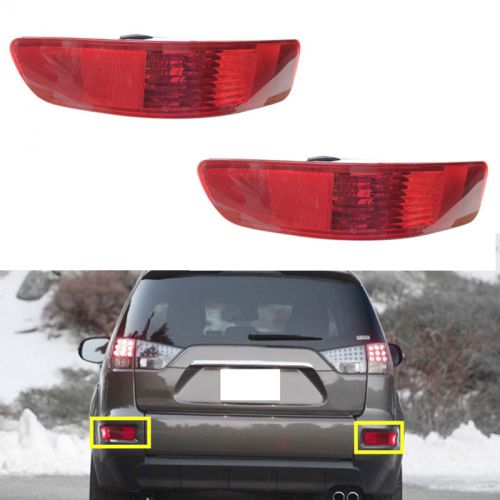 For mitsubishi outlander 07-13 tail bumper lamp reflectors fog lights tail lamps