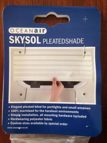 Oceanair pleated shade - 20&#034; - cream color