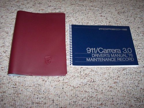 1976 porsche 911 carrera 3.0 owner&#039;s owners operator driver&#039;s manual book w case