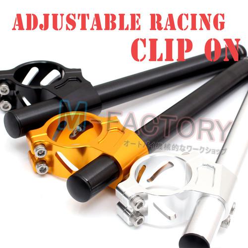 Suzuki cnc billet racing clip-on 43mm handle bars rf 600 900 1994 1995 1996