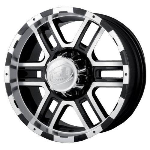 17x8 ion alloy 179 black machined 179-7886b offset 10 wheels rims