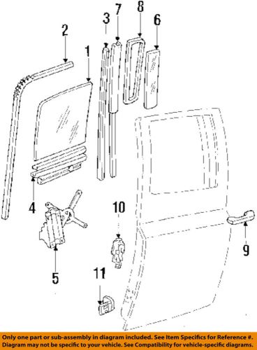 Gm oem door-rear channel right 337716