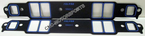 1206s-3 fel-pro intake manifold gasket sb chevy 1.31x2.21 port sz .065 thickness