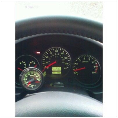 Jst 45mm boost turbo gauge &amp; pod subaru wrx forester