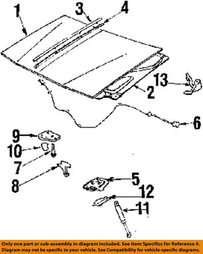 Gm oem 10270780 hood release cable-release cable