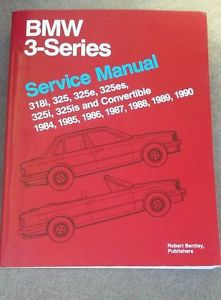 1984-1990 bmw 3-series (318i &amp; 325 models) service shop repair manual by bentley