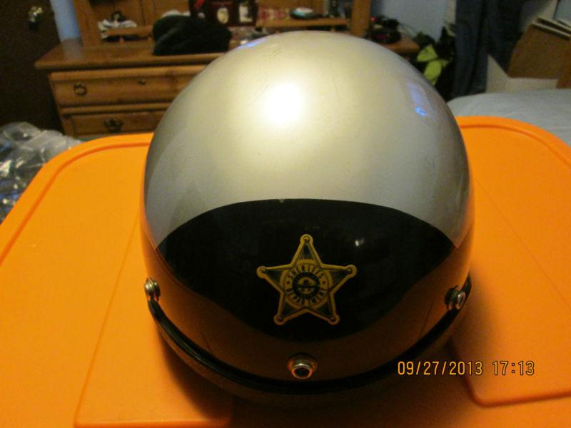 Vintage premier police helmet xl ohio sherrifs dept. harley-davidson used vgc