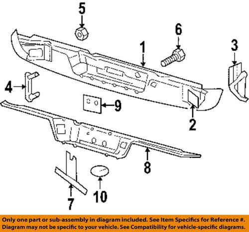 Dodge oem 55077311ab rear bumper-hole plug