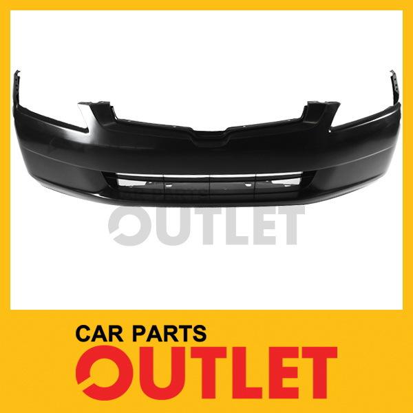 03-05 honda accord sedan front bumper cover raw material black plastic no primed