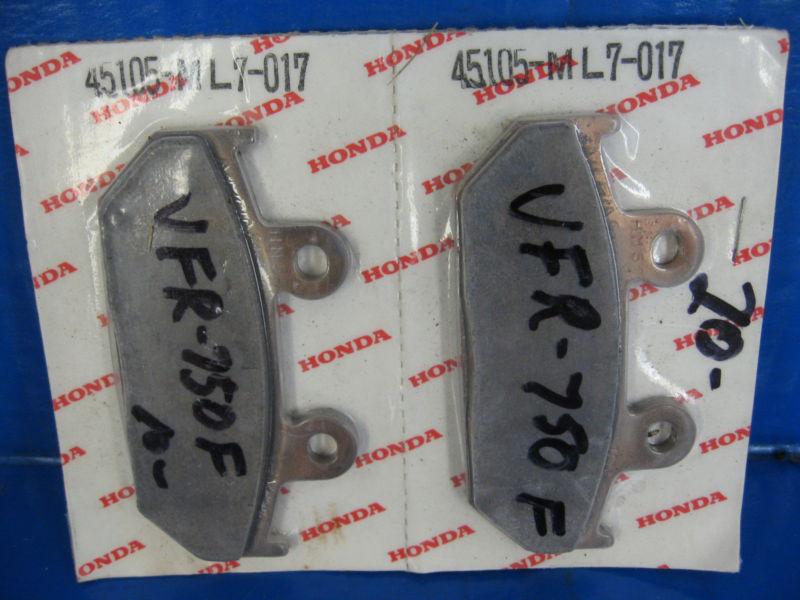 Honda vfr750f front wheel brake pads  oem