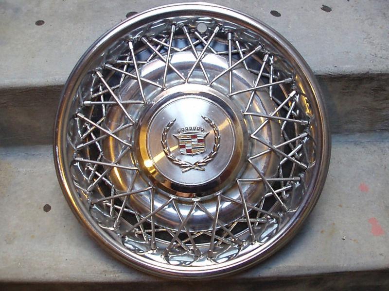 Cadillac wire spoke hub caps 15" 80's , but can fit; 1963-1993