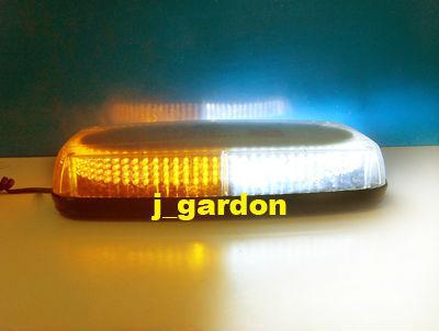 New 304 leds amber/white strobe emergency warning flash waterproof magnet light