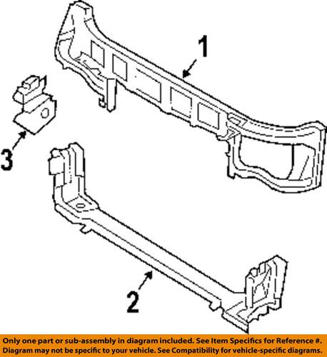 Dodge oem 4806163ae radiator support-upper tie bar