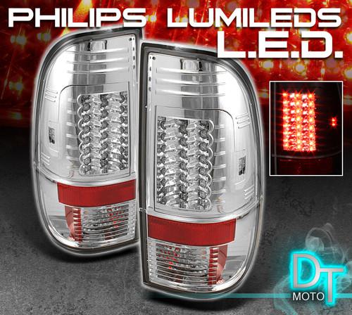 97-03 f150 99-07 f250 f350 super duty philips-led perform clear tail lights lamp