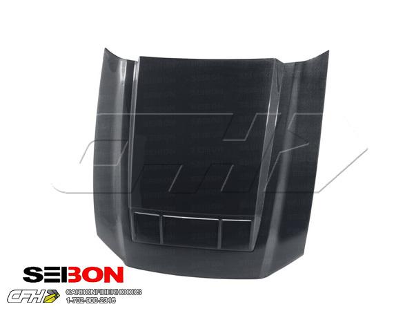 Seibon carbon fiber ts-style carbon fiber hood kit auto body ford mustang, shelb