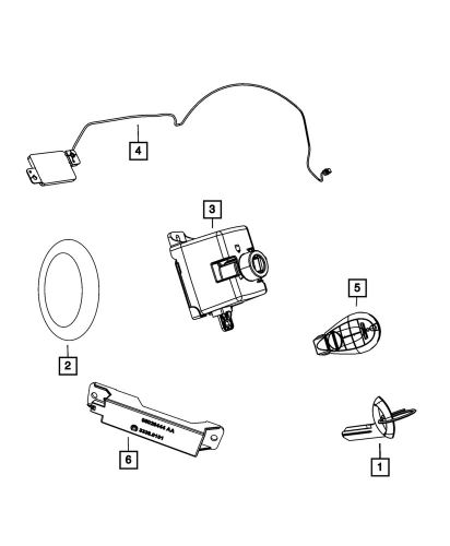 Genuine mopar integrated key fob transmitter 5026542ai