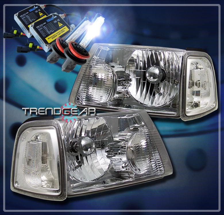 01-11 ford ranger truck crystal head light+corner+hid signal lamp 02 03 04 05 06