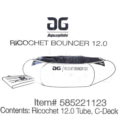 Aquaglide boat ricochet bouncer 585221123 |  12.0 w/ c deck gray