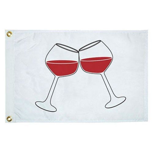 Taylor made 5118 - 12&#034; x 18&#034; nylon &#034;wine glasses&#034; flag