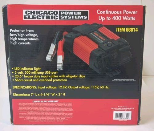 Chicago electric 400 watt power inverter (direct connect to battery)