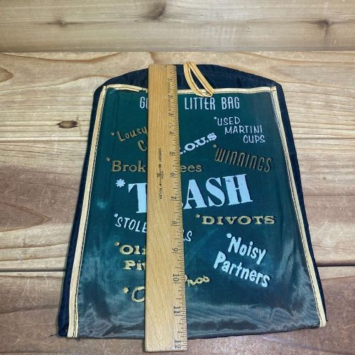 Vintage  novelty  golf litter  trash bag     multi use   man cave