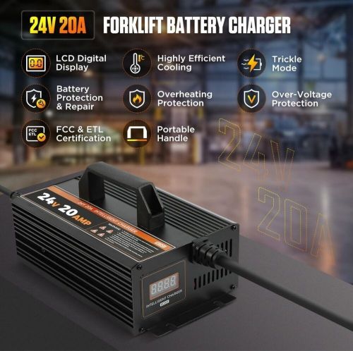 24v 20a automatic forklift battery charger 600w golf cart floor scrubber charger