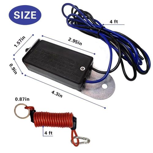 Trailer breakaway switch 4ft trailer break control kit electric brake switch new