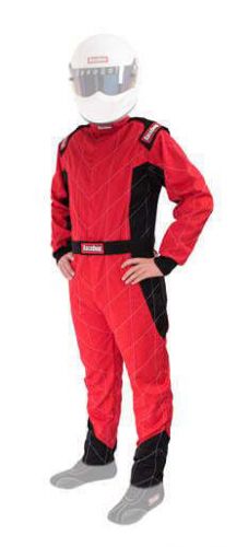 Racequip® 91609169 chevron-5 driving suit sfi 3.2a/5 double layer red xl