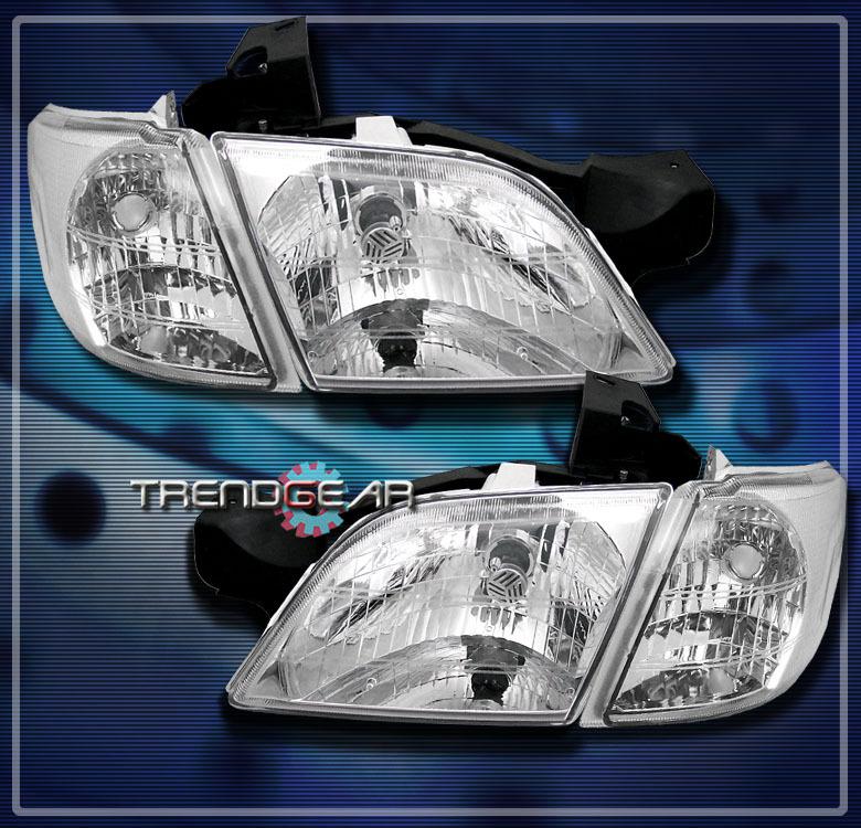 97-05 venture/silhouette/montana/trans sport crystal headlight+corner signal set