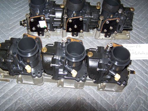 Johnson evinrude 1998 v6   150 hp 60 degree carbs set  with throttle bodies