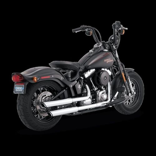 Vance fits &amp; hines hd softail deluxe/slim/crossbones pcx slip-on exhaust