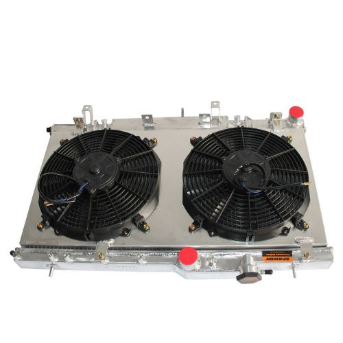 Radiator&amp;fan shroud for subaru impreza baja wrx/saab 9-2x 2003-2007 2.5l h4 at