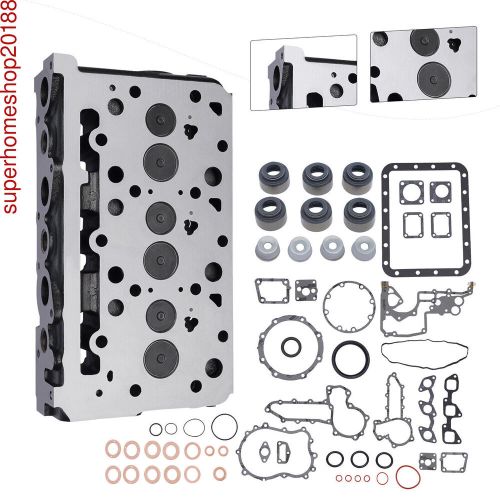 D1703 complete cylinder head &amp; gasket for kubota bobcat 1a033-03043, 16487-03040