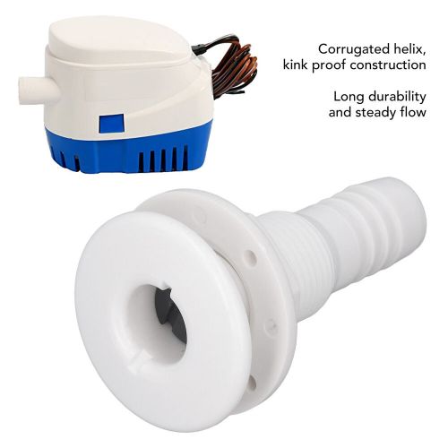 3/4in bilge pump mounting kit with 6ft pvc hose rust proof kink proof