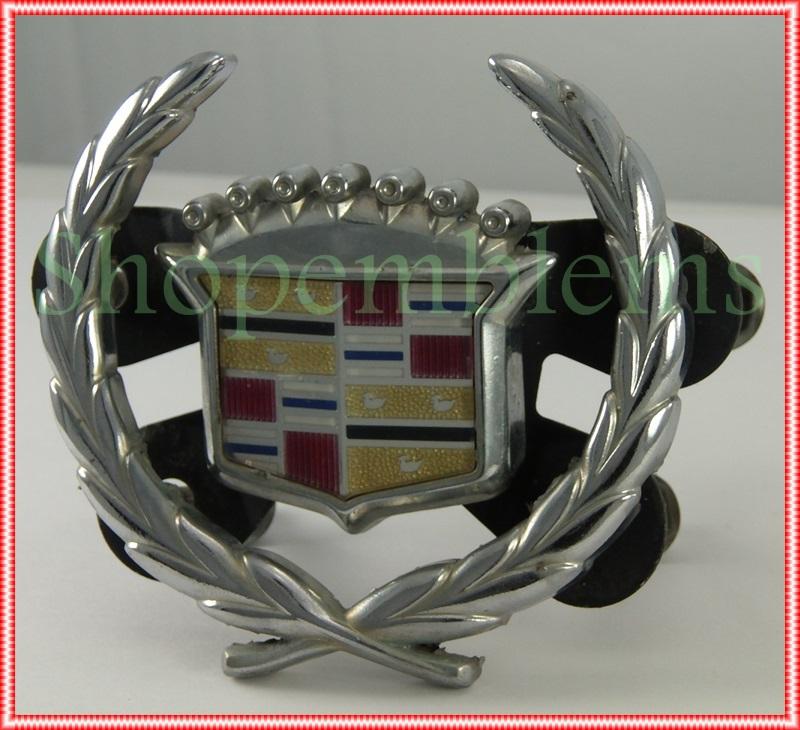 94-96 cadillac deville concours grille ornament emblem badge 95 front gold logo