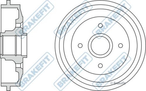 Brake drum fits peugeot 206 1.4 rear 04 to 13 with abs 424746 424749 brakefit