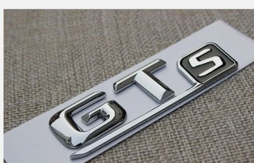 Chrome letters gts trunk lids badge emblem emblems for mercedes benz amg gt s