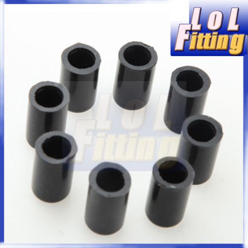 8pcs 8mm 5/16&#034; silicone blanking cap intake vacuum hose end bung plug black