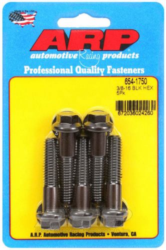 Arp 654-1750 3/8-16 x 1.750 hex 7/16 wrenching black oxide bolts