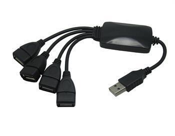 2.0 4-port hub splitter ca true high-speed usb adapter for laptop pc(a-225) 